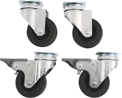 Wieltjes voor transportbox maat s-m t/m l 4 STUKS - Skudo transportbox accessoires
