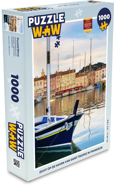 Puzzel Zicht op de haven van Saint Tropez in Frankrijk - Legpuzzel - Puzzel 1000 stukjes volwassenen