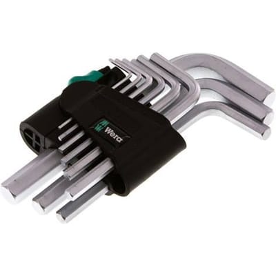 Wera 9-Delige Inbussleutelset 1,5 Tot 10mm Kort