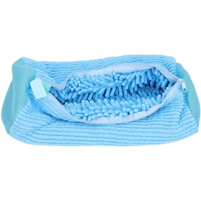 Sac à linge pour chaussures Protection fiable Réutilisable Prévient la déformation Machine à laver les chaussures efficace bleu
