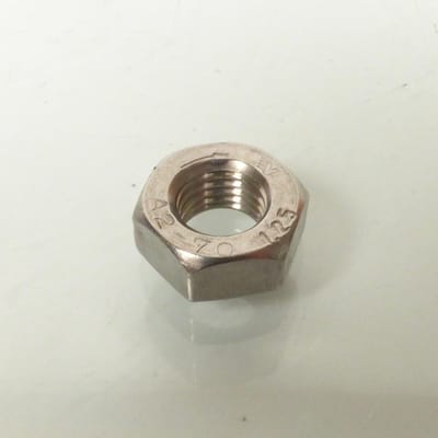 Roestvaststalen contramoer m10x1,25l linkse draad din934 a2-70 voor motoren
