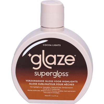 Glaze Hair Super Gloss - Color Conditioning Gloss - COCOA LIGHTS- voor middelbruin tot donkerbruin haar met highlights - Semipermanent
