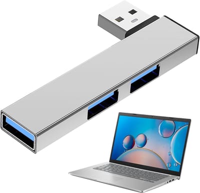 USB 3.0 Hub - Poort Uitbreider - Snelle Data Overdracht - Efficiënte Warmteafvoer - 17.8 x 7.1 x 2 cm