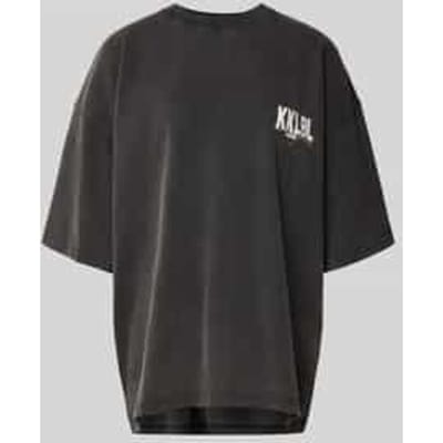 Oversized T-shirt met labelprint