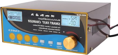 Slimme Acculader - Batterij Oplader - Voertuig Onderhoud - Automatische Laadregeling - 12V 24V - Zwart