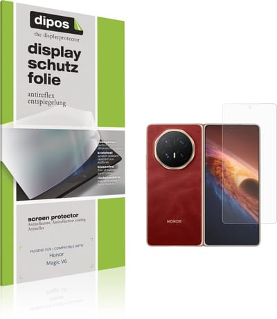 dipos – 4x Matte Beschermfolie geschikt voor Honor Magic V6 Aussenseite | Krasbestendige & antireflecterende Screenprotector Ultra-Thin