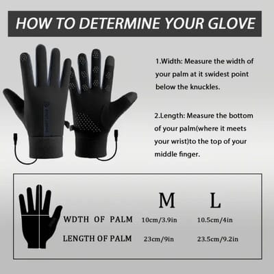 Bovista Winterhandschoen - Wanten - Gloves - Touchscreen Handschoenen - Handschoenen Winter - Zwart - Maat M