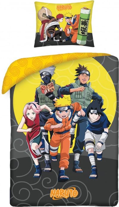 Naruto Dekbedovertrek Squad 140 x 200 cm Katoen 70 x 90 cm