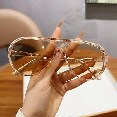 Trendy Dames Groot Brilmontuur Montuur Piloot Zonnebril Brillen Klassiek Rijden Straatfotografie Zonneklep Zonnebrillen Heren Brillen UV400 1PC