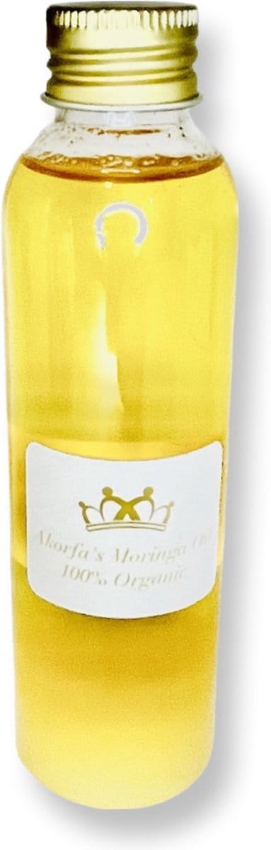 Organic Unrefined Cold Pressed Moringa Seed Oil 150 ml/ Puur Biologisch ongeraffinieerd moringa olie