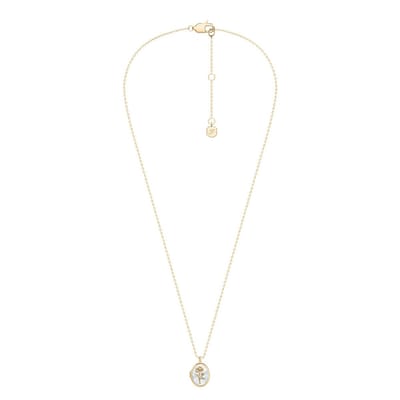 FOSSIL Sutton Vrouwen Collier 45.70 cm - Goudkleurig