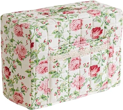Naaimachine Hoes - Beschermtas Opberger - Hobby Organisatie - Vintage Bloemenprint - 43 x 35 cm - Roze