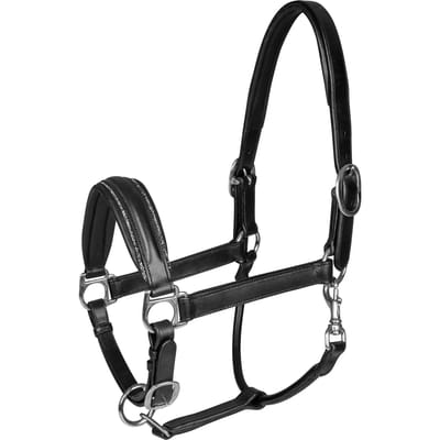 WALDHAUSEN S-LINE LEDEREN HALSTER GLAMOUR Zwart