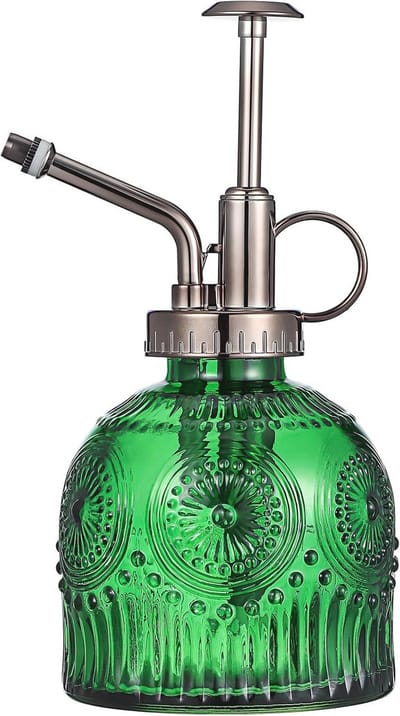 Glazen Gieter - Plantenvernevelaar Vernevelaar - Planten Water Geven - Uniek Reliëf Ontwerp - 400ml Inhoud - Groen