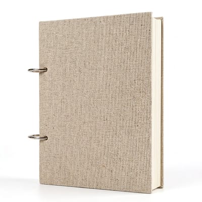 Beige schetsboek tekenboek tekenvellen beide 32K formaat ringband met losse pagina's 120 pagina's 160 gsm textuur papier voor tekenen en schetsen