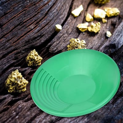 Plastic Goudpan Kom voor Mijnbouw Dredgen Prospectie Rivier Pannen Goudkoorts