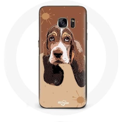 Samsung Galaxy S7 hoesje Basset Hound hondengezicht