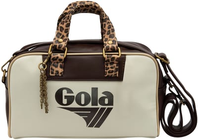 Gola handtas schoudertas Micro Reynolds Leopard Dark Brown / Ecru / Gold crème