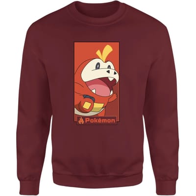 Pokémon Fuecoco Sweatshirt - Burgundy - S