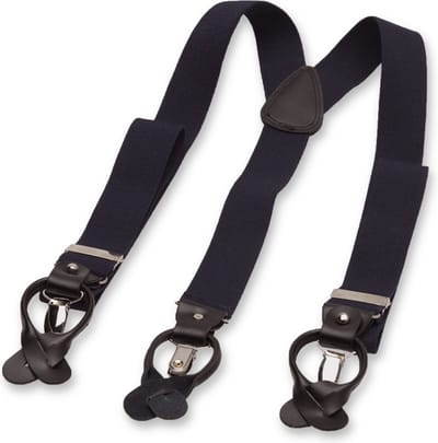 E.L. Cravatte Bretels - Luxe - Donkerblauw
