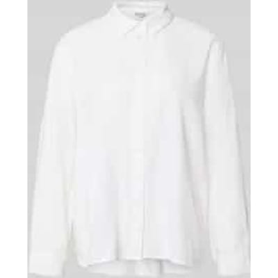 relaxed fit linnen blouse met overhemdkraag model 'GOA'