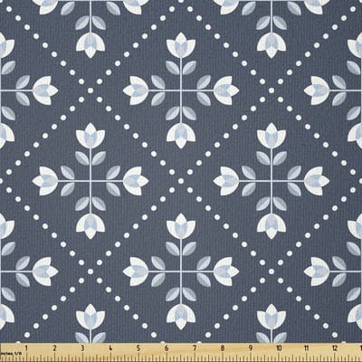 ABAKUHAUS Scandinavian uitbreidbaar met Elestan voor doe-het-zelf en naaien, Elestan voor doe-het-zelf en naaien, 1Meter, Blauw, Grijs en Lichtblauw