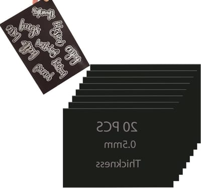20 Stuks Rubber Magnetische Vellen 6.9 x 5 Inch voor Creatief Knutselen en Opslag van Snijmallen, Flexibele Plaatsingsmatten voor Scrapbooking en Ambachtelijke Projecten
