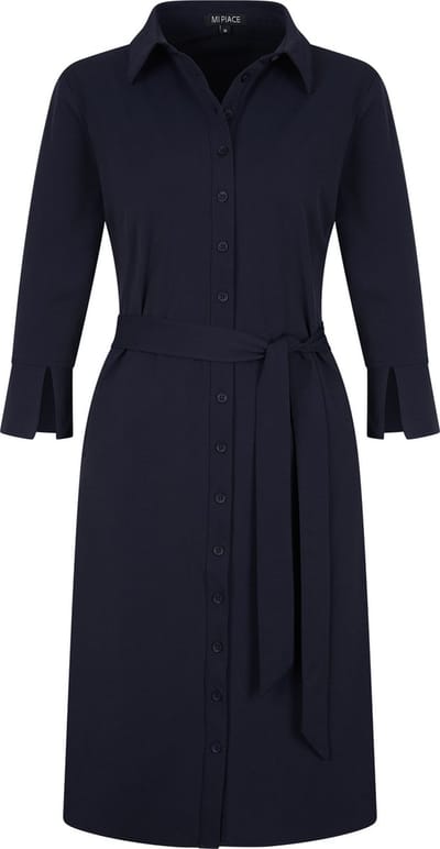 MI PIACE - Travel Jurk Uni Dark Blue 2092 - Maat : XXL