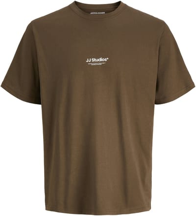 Jack & Jones T-shirt Jjesoho Tee Ss Crew Neck Noos 12278787 Cocoa Mannen Maat - XL