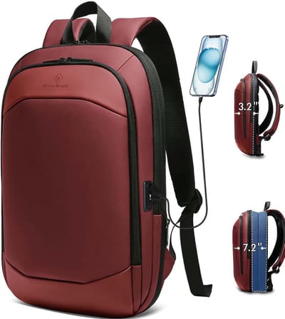Laptoptas met Grote Capaciteit, Lichtgewicht en Waterdicht, 17,3 Inch, Anti-Diefstal met USB-oplaadpoort, Perfect voor Reis en School
