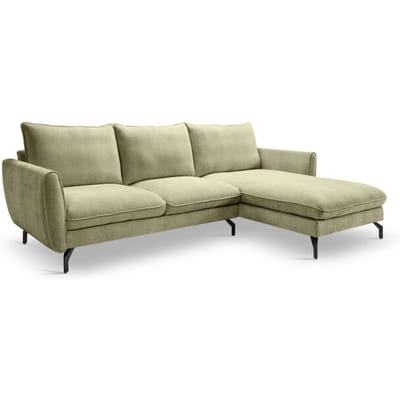 Furnilux Toronto l-shape bank rechts groen moderne groene loungesofa