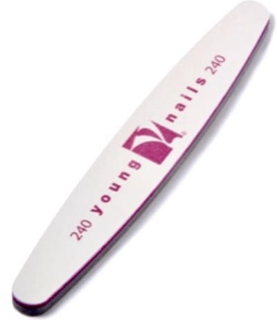Young Nails Purple Combo File, 240/240 grit