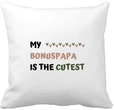 Akyol - my bonuspapa is the cutest Kussen hoes - Papa - schattige bonusvader - vader cadeautjes - vaderdag - verjaardagscadeau - verjaardag - cadeau - geschenk - kado - gift - vader artikelen - 40 bij 40 cm