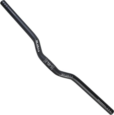 Fietsstuur Aluminiumlegering - Riser Bar MTB - Comfortabel Fietsen - Ergonomisch Design - 254 x 580 mm - Zwart