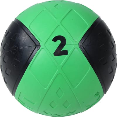 Lifemaxx LMX Medicijn Bal - Medicine Ball - 2 kg - Zwart/Groen