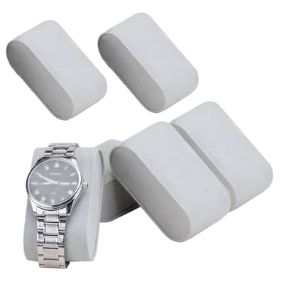 Dailygoods- Horloge Display - 6 Stuks Fluwelen Kussens - Zachte Armband Kussens - Sieraden Houder - Elegant Ontwerp - Bescherming tegen Krassen - Sieradenkussens