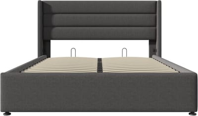 Boxspring - 140x200cm - Linnen - Opberg - Matras