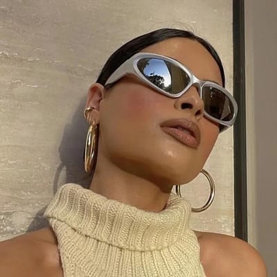 Nieuwe Y2K Sport Punk Zonnebril Dames Heren Vierkante Goggle Luxe Merk Zonnebril UV400 Kleurrijke Spiegel Mode Bril gray