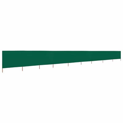 vidaXL - Windscherm - 9-panelen - 1200x120 - cm - stof - groen