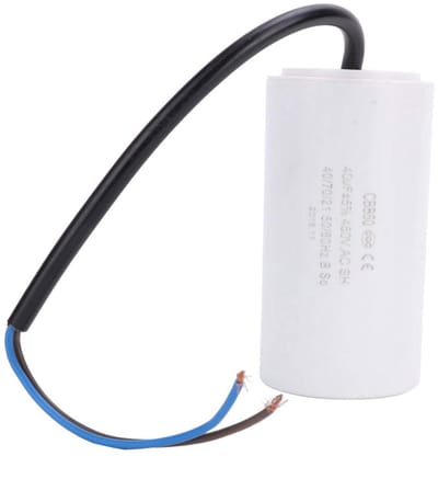 Dailygoody - CBB60-condensator - motorcondensator - compact en draagbaar - 40uF 450V - ideaal voor start AC-voedingssysteem - geschikt voor diverse hu..