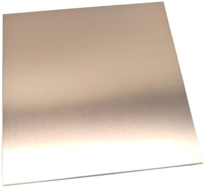 Aluminium Plaat - Metaalplaat Markering - Graveren en Markeren - Geanodiseerde Roségouden Afwerking - 300x300x1.0mm - Roségoud