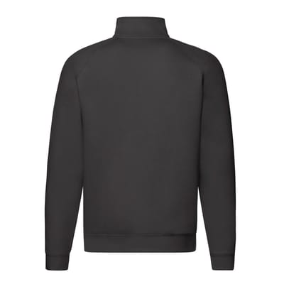 Fruit of the Loom Heren Premium Sweatshirt met Ritssluiting (Zwart)