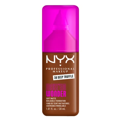 NYX Professional Make Up Make 'EM Wonder Foundation - Zachte matte finish - Met huidverzorgende hyaluronzuur - Deep Truffle