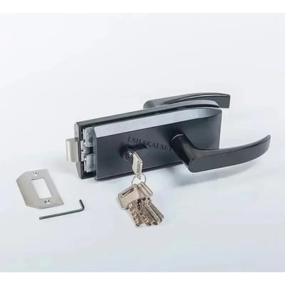 Werk Glazen Deurslot Badkamer Stalen Handvat Deurslot Slaapkamer Balkon Glazen Deur Slotenset Huisbeveiliging Hardware