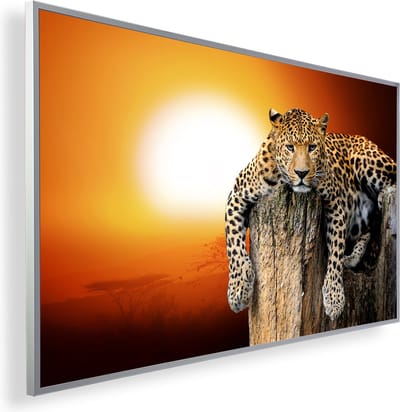 Infrarood Verwarmingspaneel 130W met fotomotief en Smart Thermostaat (5 jaar Garantie) - Leopard Leopard 62