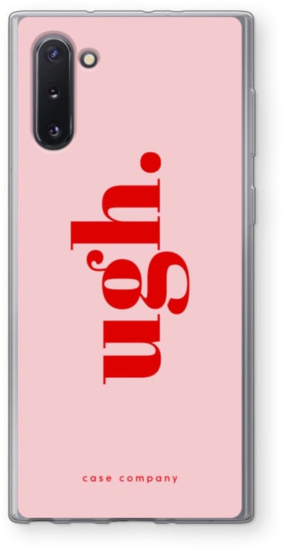 Case Company® - Hoesje geschikt voor Samsung Galaxy Note 10 hoesje - Ugh - Soft Cover Telefoonhoesje - Bescherming aan alle Kanten en Schermrand