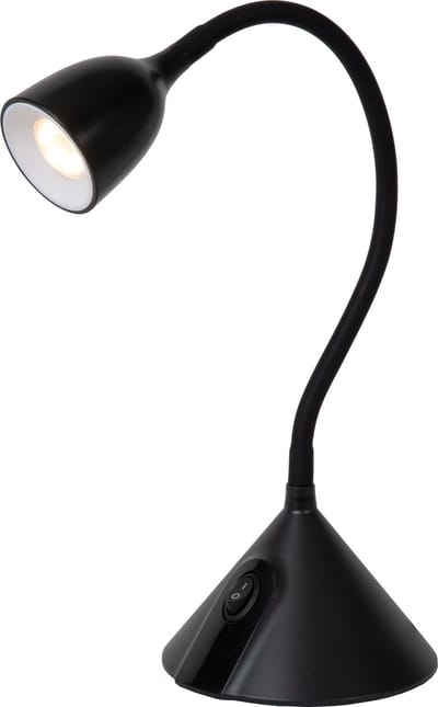 Lucide MILO - Bureaulamp - Ø 12,8 cm - LED - 1x3,2W 3000K - Zwart
