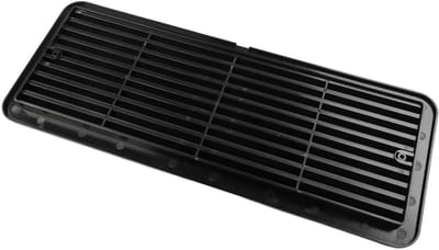 Koelkastrooster - Ventilatierooster - Koeling Optimaliseren - Weerbestendig ABS - 483 x 186 mm - Zwart