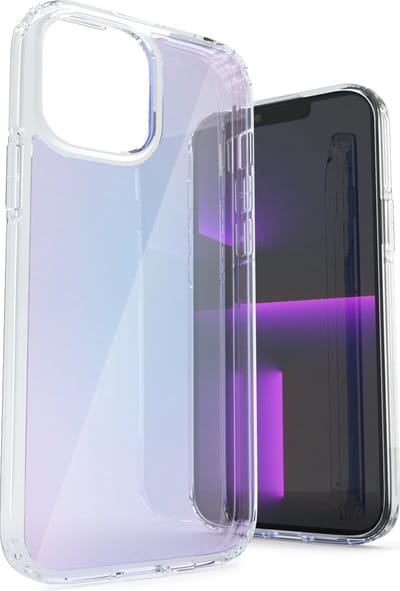 Coverzs hoesje geschikt voor Apple iPhone 13 Pro Max hoesje transparant kleurverloop - blauw - Stijlvolle en Beschermende Backcover - Optimale Bescherming