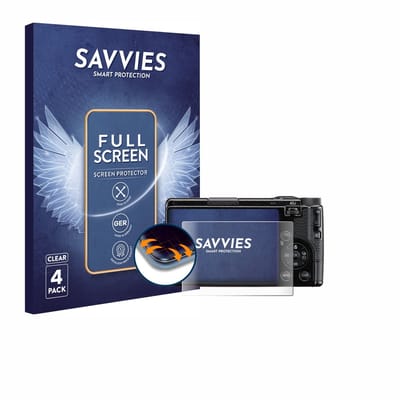 Savvies - Screenprotector voor Ricoh GR IV 2025 / HDF - Folie Beschermfolie transparant volledig dekking 4 Stuks